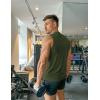 imageCOOFANDY Mens 3 Pack Workout Tank Tops Gym Sleeveless Shirts V Neck Bodybuilding Muscle Tee ShirtArmy GreenColour GreyBlack