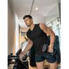 imageCOOFANDY Mens 3 Pack Workout Tank Tops Gym Sleeveless Shirts V Neck Bodybuilding Muscle Tee ShirtArmy GreenColour GreyBlack