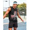 imageCOOFANDY Mens 3 Pack Workout Tank Tops Gym Sleeveless Shirts V Neck Bodybuilding Muscle Tee ShirtBlack FlagGrey FlagPure White