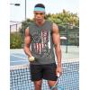 imageCOOFANDY Mens 3 Pack Workout Tank Tops Gym Sleeveless Shirts V Neck Bodybuilding Muscle Tee ShirtBlack FlagGrey FlagPure White