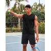 imageCOOFANDY Mens 3 Pack Workout Tank Tops Gym Sleeveless Shirts V Neck Bodybuilding Muscle Tee ShirtBlackBlackBlack