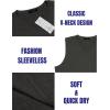 imageCOOFANDY Mens 3 Pack Workout Tank Tops Gym Sleeveless Shirts V Neck Bodybuilding Muscle Tee ShirtDark GreyRedBlack