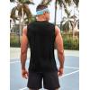 imageCOOFANDY Mens 3 Pack Workout Tank Tops Gym Sleeveless Shirts V Neck Bodybuilding Muscle Tee ShirtDark GreyRedBlack