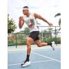 imageCOOFANDY Mens 3 Pack Workout Tank Tops Gym Sleeveless Shirts V Neck Bodybuilding Muscle Tee ShirtWhite Flag1 Pack