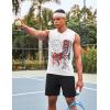 imageCOOFANDY Mens 3 Pack Workout Tank Tops Gym Sleeveless Shirts V Neck Bodybuilding Muscle Tee ShirtWhite Flag1 Pack