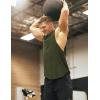 imageCOOFANDY Mens 3 Pack Workout Tank Tops Sleeveless Gym Shirts Bodybuilding Fitness Muscle Tee ShirtsBlackArmy GreenRed