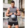 imageCOOFANDY Mens 3 Pack Workout Tank Tops Sleeveless Gym Shirts Bodybuilding Fitness Muscle Tee ShirtsBlackMedium GreyArmy Green