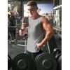 imageCOOFANDY Mens 3 Pack Workout Tank Tops Sleeveless Gym Shirts Bodybuilding Fitness Muscle Tee ShirtsBlackNavy BlueLight Grey