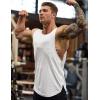 imageCOOFANDY Mens 3 Pack Workout Tank Tops Sleeveless Gym Shirts Bodybuilding Fitness Muscle Tee ShirtsBlackWhiteRed