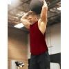 imageCOOFANDY Mens 3 Pack Workout Tank Tops Sleeveless Gym Shirts Bodybuilding Fitness Muscle Tee ShirtsBlackWine RedWhite