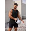 imageCOOFANDY Mens 3 Pack Workout Tank Tops Sleeveless Gym Shirts Bodybuilding Fitness Muscle Tee ShirtsBlackWine RedWhite