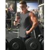 imageCOOFANDY Mens 3 Pack Workout Tank Tops Sleeveless Gym Shirts Bodybuilding Fitness Muscle Tee ShirtsDark GreyBlackRed