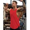 imageCOOFANDY Mens 3 Pack Workout Tank Tops Sleeveless Gym Shirts Bodybuilding Fitness Muscle Tee ShirtsDark GreyBlackRed