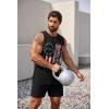 imageCOOFANDY Mens 3 Pack Workout Tank Tops Sleeveless Gym Shirts Bodybuilding Fitness Muscle Tee ShirtsFlagblackFlag GreyRed