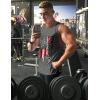 imageCOOFANDY Mens 3 Pack Workout Tank Tops Sleeveless Gym Shirts Bodybuilding Fitness Muscle Tee ShirtsFlagblackFlag GreyRed