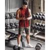 imageCOOFANDY Mens 3 Pack Workout Tank Tops Sleeveless Gym Shirts Bodybuilding Fitness Muscle Tee ShirtsFlagblackFlagredFlagwhite