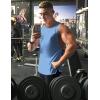 imageCOOFANDY Mens 3 Pack Workout Tank Tops Sleeveless Gym Shirts Bodybuilding Fitness Muscle Tee ShirtsLight BlueLight GreyDark Grey
