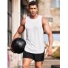 imageCOOFANDY Mens 3 Pack Workout Tank Tops Sleeveless Gym Shirts Bodybuilding Fitness Muscle Tee ShirtsWhiteDark GreyBlack