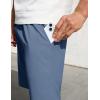imageCOOFANDY Mens 7 inch Casual Shorts Drawstring Waist Lightweight Quick Dry Summer Beach Board Shorts with PocketsBlue