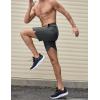 imageCOOFANDY Mens Athletic Running Shorts 7quot Quick Dry Lightweight Workout Gym Basketball Hiking Shorts with Pockets2 Pack BlackDark Grey