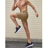 imageCOOFANDY Mens Athletic Running Shorts 7quot Quick Dry Lightweight Workout Gym Basketball Hiking Shorts with Pockets2 Pack BlackKhaki