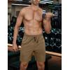 imageCOOFANDY Mens Athletic Running Shorts 7quot Quick Dry Lightweight Workout Gym Basketball Hiking Shorts with Pockets2 Pack BlackKhaki