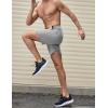 imageCOOFANDY Mens Athletic Running Shorts 7quot Quick Dry Lightweight Workout Gym Basketball Hiking Shorts with Pockets2 Pack BlackLight Grey