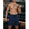 imageCOOFANDY Mens Athletic Running Shorts 7quot Quick Dry Lightweight Workout Gym Basketball Hiking Shorts with Pockets2 Pack BlackNavy Blue