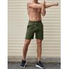 imageCOOFANDY Mens Athletic Running Shorts 7quot Quick Dry Lightweight Workout Gym Basketball Hiking Shorts with PocketsArmy Green