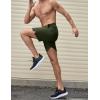 imageCOOFANDY Mens Athletic Running Shorts 7quot Quick Dry Lightweight Workout Gym Basketball Hiking Shorts with PocketsArmy Green