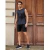 imageCOOFANDY Mens Athletic Running Shorts 7quot Quick Dry Lightweight Workout Gym Basketball Hiking Shorts with PocketsBlack