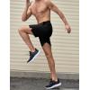 imageCOOFANDY Mens Athletic Running Shorts 7quot Quick Dry Lightweight Workout Gym Basketball Hiking Shorts with PocketsBlack