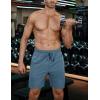 imageCOOFANDY Mens Athletic Running Shorts 7quot Quick Dry Lightweight Workout Gym Basketball Hiking Shorts with PocketsBlue