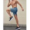 imageCOOFANDY Mens Athletic Running Shorts 7quot Quick Dry Lightweight Workout Gym Basketball Hiking Shorts with PocketsBlue