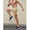 imageCOOFANDY Mens Athletic Running Shorts 7quot Quick Dry Lightweight Workout Gym Basketball Hiking Shorts with PocketsLight Khaki