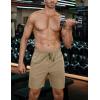 imageCOOFANDY Mens Athletic Running Shorts 7quot Quick Dry Lightweight Workout Gym Basketball Hiking Shorts with PocketsLight Khaki