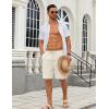 imageCOOFANDY Mens Casual Shorts Lightweight Elastic Waist Drawstring Summer Beach Shorts with PocketsCreamcolored