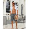 imageCOOFANDY Mens Casual Shorts Lightweight Elastic Waist Drawstring Summer Beach Shorts with PocketsDark Grey