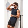 imageCOOFANDY Mens Casual Tank Top Sleeveless Henley Shirts Muscle Fit T Shirt01blue Pruple1pcs