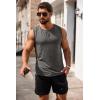 imageCOOFANDY Mens Casual Tank Top Sleeveless Henley Shirts Muscle Fit T Shirt01dark Grey1pcs
