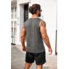 imageCOOFANDY Mens Casual Tank Top Sleeveless Henley Shirts Muscle Fit T Shirt01dark Grey1pcs