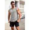 imageCOOFANDY Mens Casual Tank Top Sleeveless Henley Shirts Muscle Fit T Shirt01light Grey1pcs