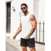 imageCOOFANDY Mens Casual Tank Top Sleeveless Henley Shirts Muscle Fit T Shirt01white1pcs