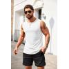 imageCOOFANDY Mens Casual Tank Top Sleeveless Henley Shirts Muscle Fit T Shirt01white1pcs
