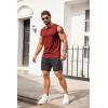 imageCOOFANDY Mens Casual Tank Top Sleeveless Henley Shirts Muscle Fit T Shirt02blackDark Red2pcs