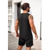 imageCOOFANDY Mens Casual Tank Top Sleeveless Henley Shirts Muscle Fit T Shirt02blackDark Red2pcs