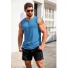 imageCOOFANDY Mens Casual Tank Top Sleeveless Henley Shirts Muscle Fit T Shirt02blueBlack2pcs