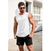 imageCOOFANDY Mens Casual Tank Top Sleeveless Henley Shirts Muscle Fit T Shirt02whiteBlack2pcs