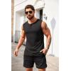 imageCOOFANDY Mens Casual Tank Top Sleeveless Henley Shirts Muscle Fit T Shirt02whiteBlack2pcs