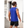 imageCOOFANDY Mens Casual Tank Top Sleeveless Henley Shirts Muscle Fit T ShirtSapphire Blue